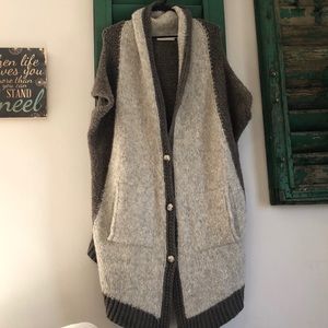 Anthropologie Sleeping in Snow Oversized Cardigan